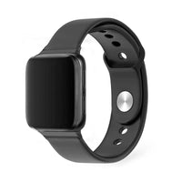 Black TPU Watch Band  For Apple  Watch