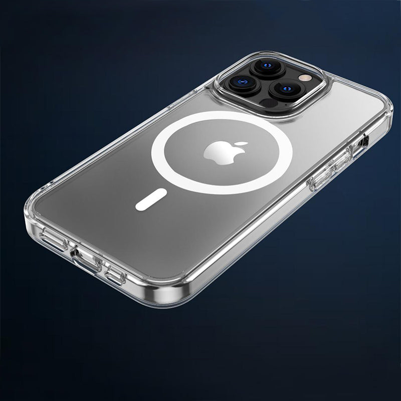 Phonix Case For iPhone 14/13 Clear Rock Shockproof Case with MagSafe