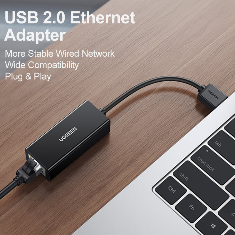 USB 2.0 A To 101Mbps Ethernet Adapter Ugreen
