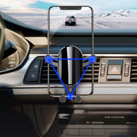 Phonix Gravity-Activated Car vent Mount Vent Phone Holder Black