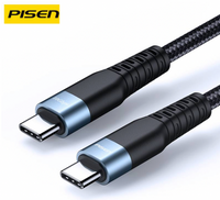 1M USB-C to USB-C(3.1 GEN2) 10 Gbit/s 100W PRO PD Double Charging Cable LS-TC08 PISEN