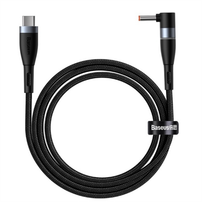 Baseus Zinc Magnetic Series Lenovo Laptop Charging Cable Type-C to DC Round Port(4.0*1.7mm) 100W 2m Black