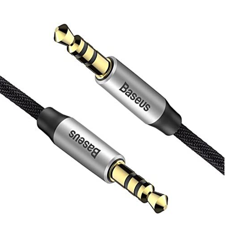 Baseus Yiven Audio Cable M30 1M Silver+Black