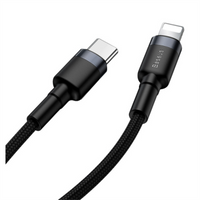 Baseus Cafule Cable Type-C to iP PD 18 / 20W 1m Gray+Black