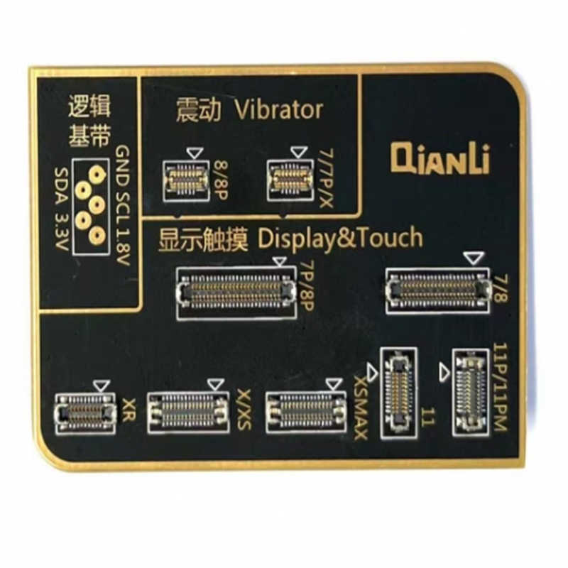 QIANLI Light sensors & Vibrators chips connector bord for 7-11Pro Max to i Copy