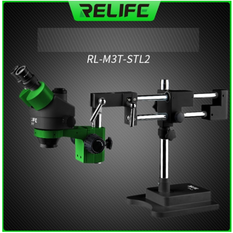 Three Observation Holes Microscope RL-M3T-STL2 RELIFE 7X-45X Zoom