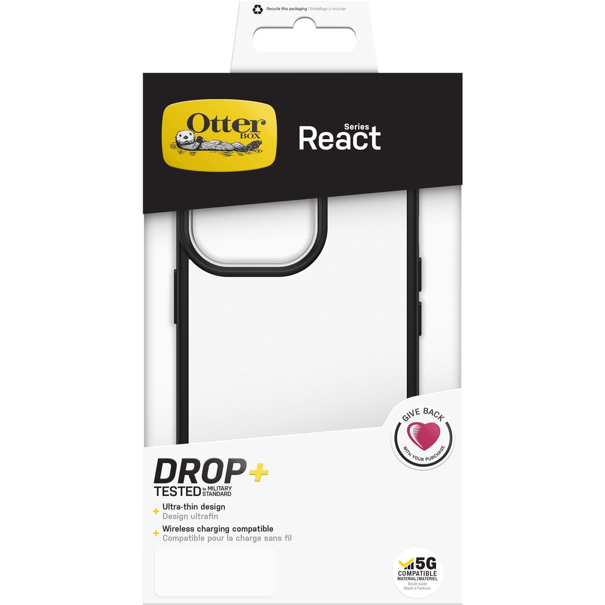 OtterBox Case React Series Case Black For Samsung S Series