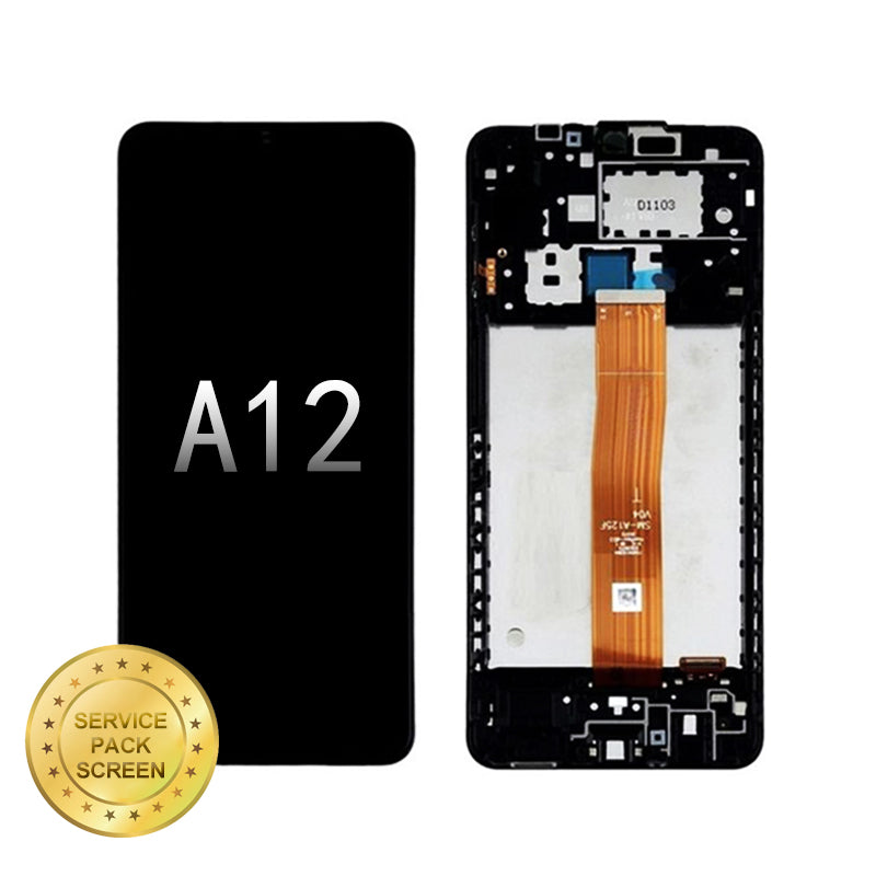 For Samsung A12 (2020) LCD Screen and Digitizer Assembly A125 (Service Pack)