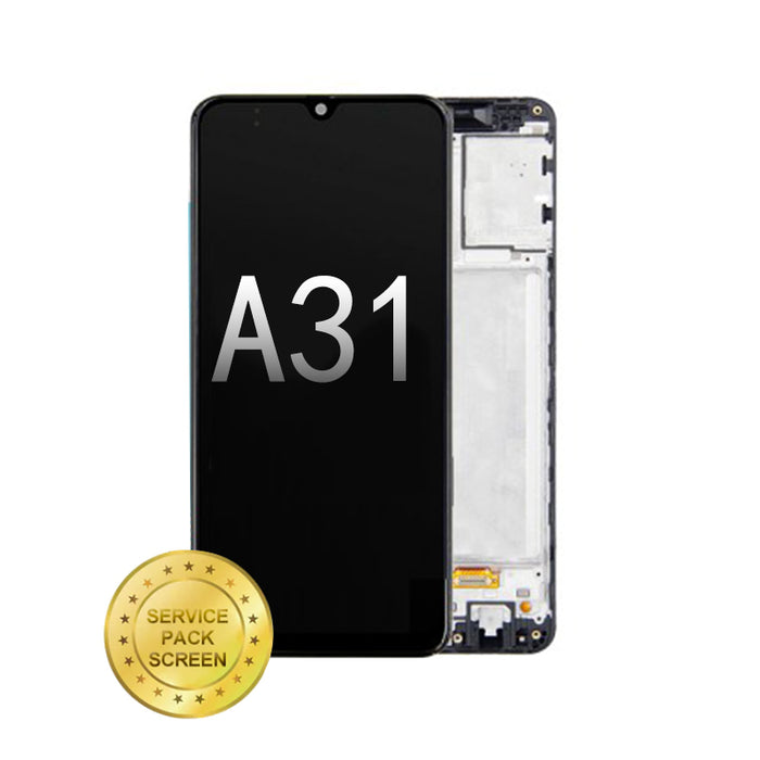 For Samsung A31 (A315 2020) Screen and Digitizer Assembly Black (Service Pack)