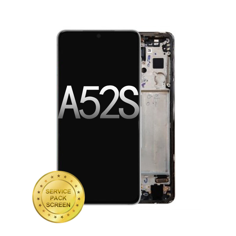 For Samsung A52S (A528 5G 2021) Screen and Digitizer Assembly Black (Service Pack)