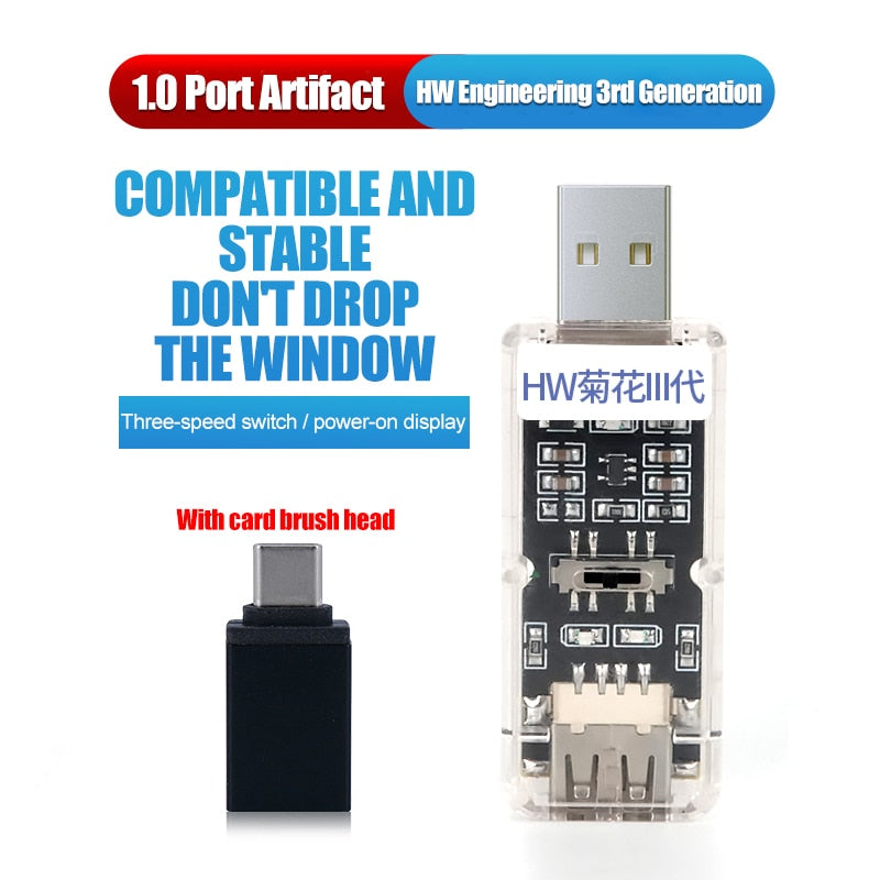 iSOFT IS-004 HW Engineering Third Generation 1.0 Port Artifact With Card Brush Head For Huawei Short Circuit No Usb1.0 Problem