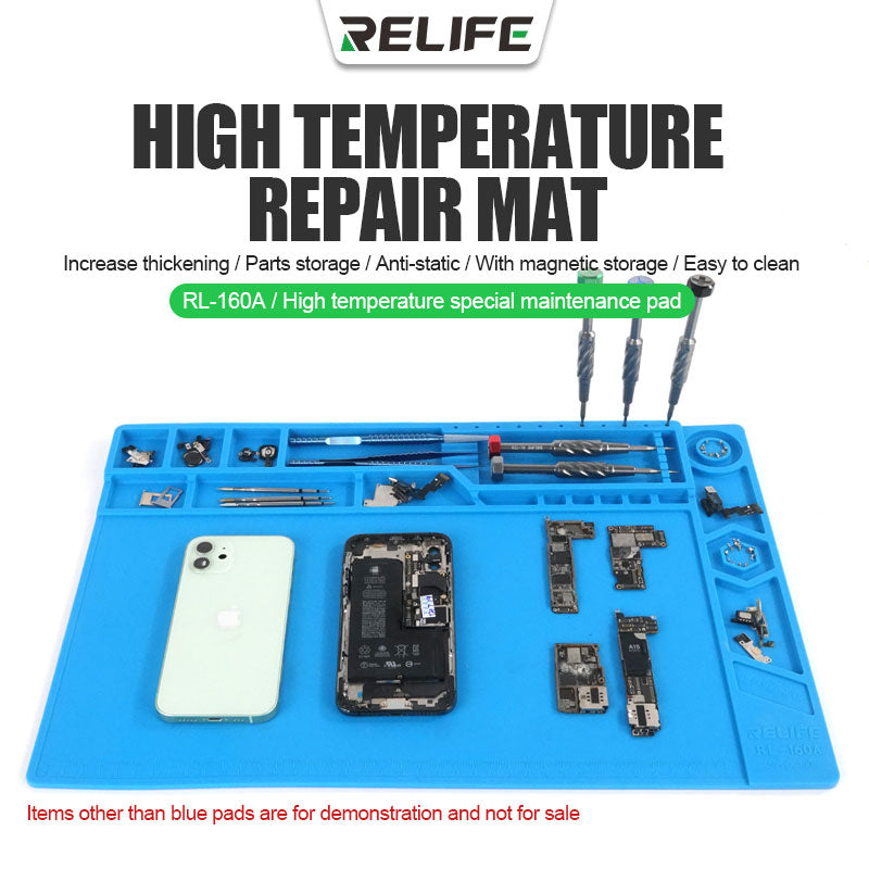 RELIFE RL-160A Heat Insulation Silicone Pad Phone PCB Repair Soldering Mat For Repair Station Maintenance Platform