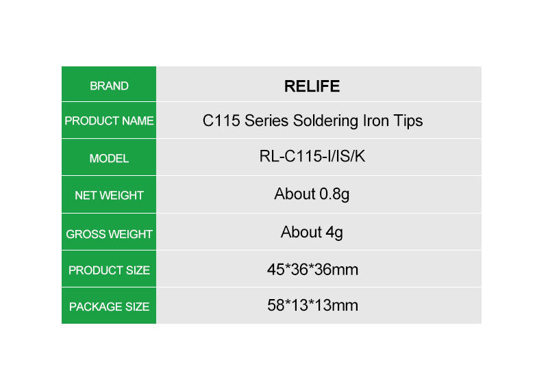 JBC C115101 Soldering iron tip TIP