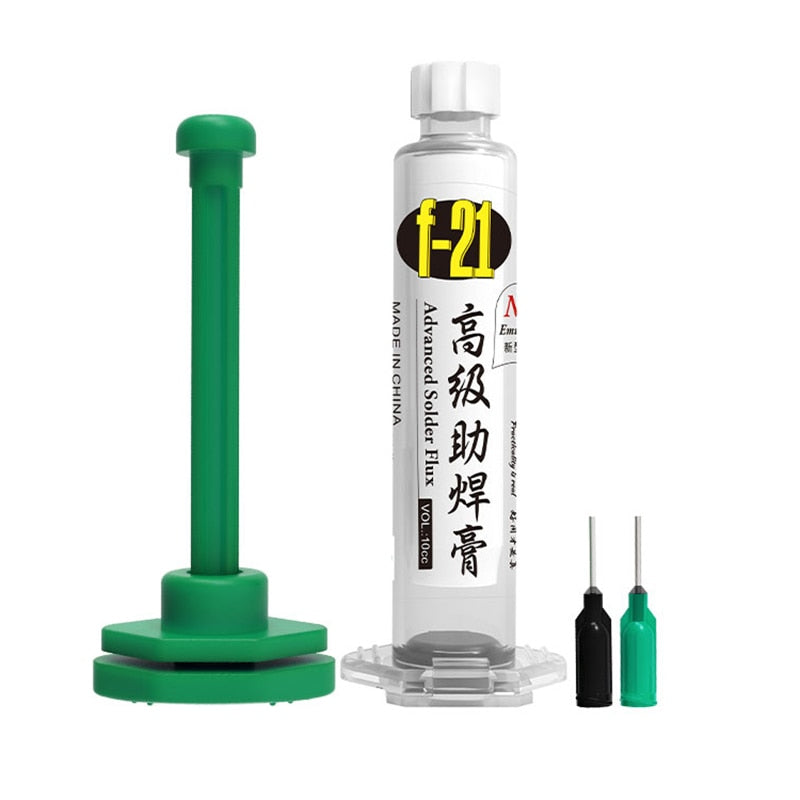 Relife F-21 Emulsified Advanced Solder Flux Paste Set 10cc for Phone Motherboard BGA Reballing Rework Welding Repair Tools