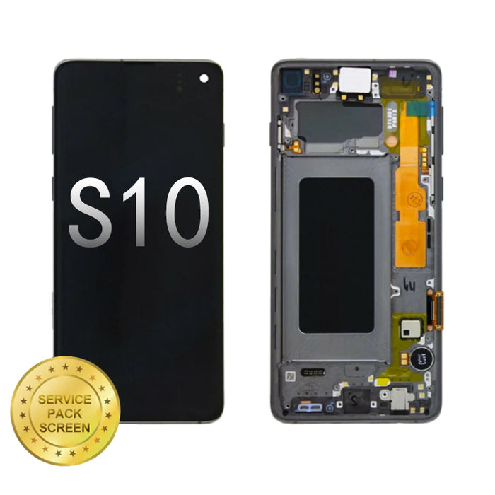 For Samsung Galaxy S10 (G973F) OLED Screen and Digitizer Assembly (Service Pack) - Black
