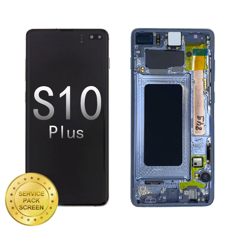 For Samsung Galaxy S10 Plus (G975F) OLED  Screen and Digitizer Assembly (Service Pack) - Blue