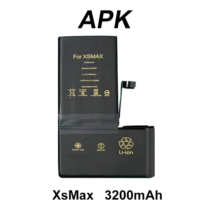 APK  Replacement Battery with Adhesive Strips For iPhone XS max 3200mAh
