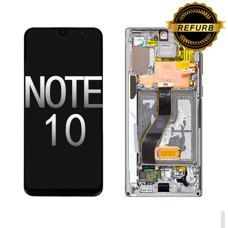 Refurbished Samsung Note 10  (N970F) OLED Screen and Digitizer Assembly- Black