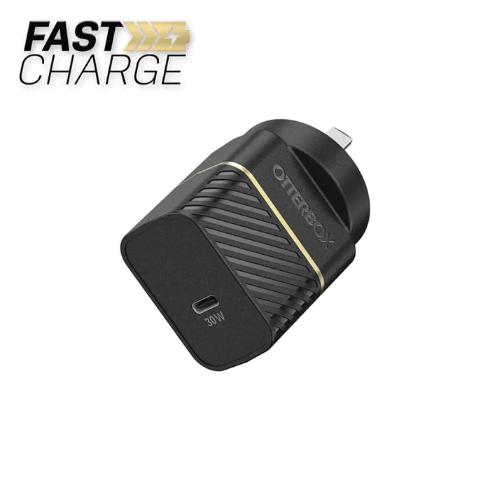 30W USB-C Fast Charge Wall Charger Black Shimmer OtterBox