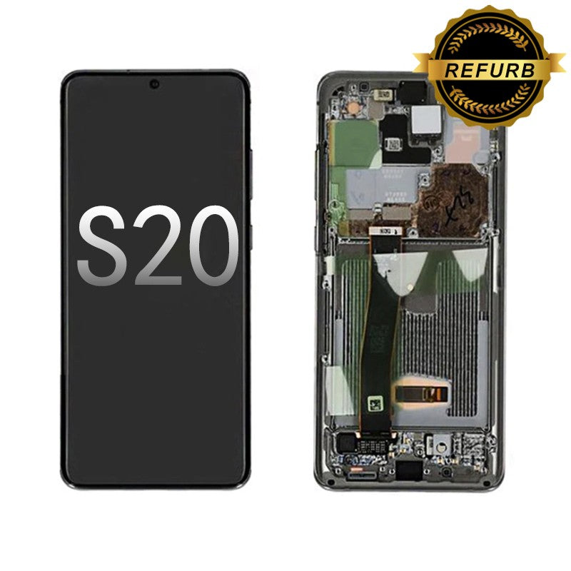 Refurbished Samsung Galaxy S20/5G (G981) OLED Screen and Digitizer Assembly  - Black