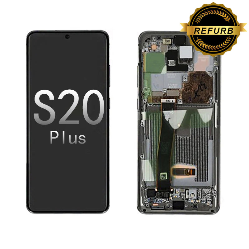 Refurbished Samsung Galaxy S20 Plus / 5G  (G985) OLED Screen and Digitizer Assembly- Black