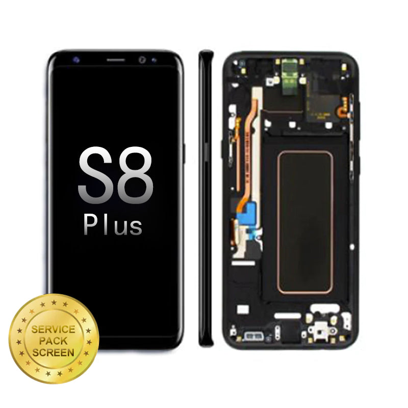 For Samsung Galaxy S8 Plus (G955) OLED  Screen and Digitizer Assembly (Service Pack)- Black