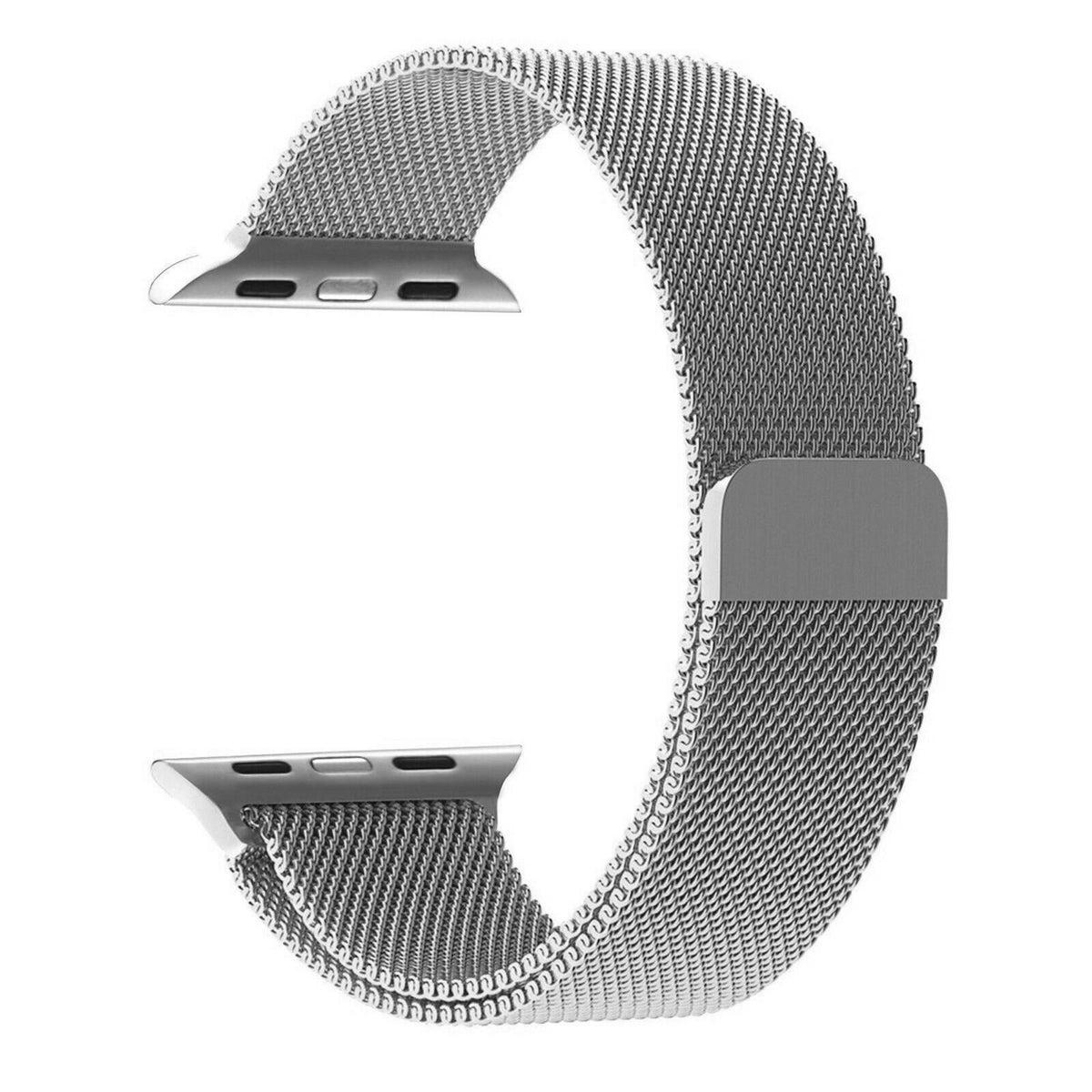 For Apple Watch mesh band Silver Watch Band Goospery